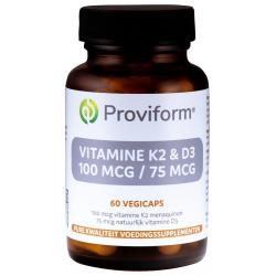 Vitamine K2 100mcg & D3 75mcg