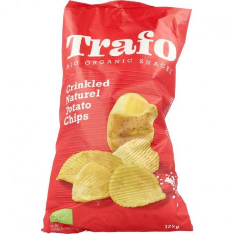 Ribbelchips gezouten bio