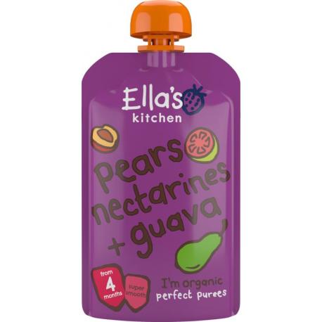 Pears nectarines & guava 4+ knijpzakje bio