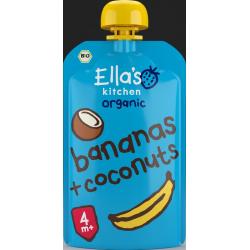 Bananas & coconut knijpzakje 4+ maanden bio