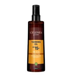 Herbal tanning oil SPF15+