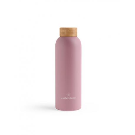 Roestvrijstalen drinkfles pastel pink matt 600ml