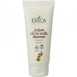 Face cleanser argan oil to milk