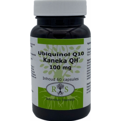 Reformhuis Steenwijk Ubiquinol Q10 Kaneka QH 100 mg Urbiquinon 60 caps