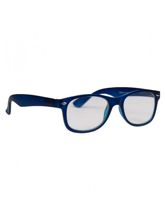 Leesbril wayfarer mat blauw +3.00