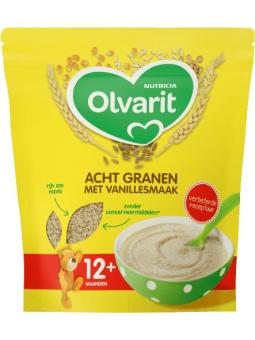 Ontbijtpap 8 granen vanille 12+ maanden