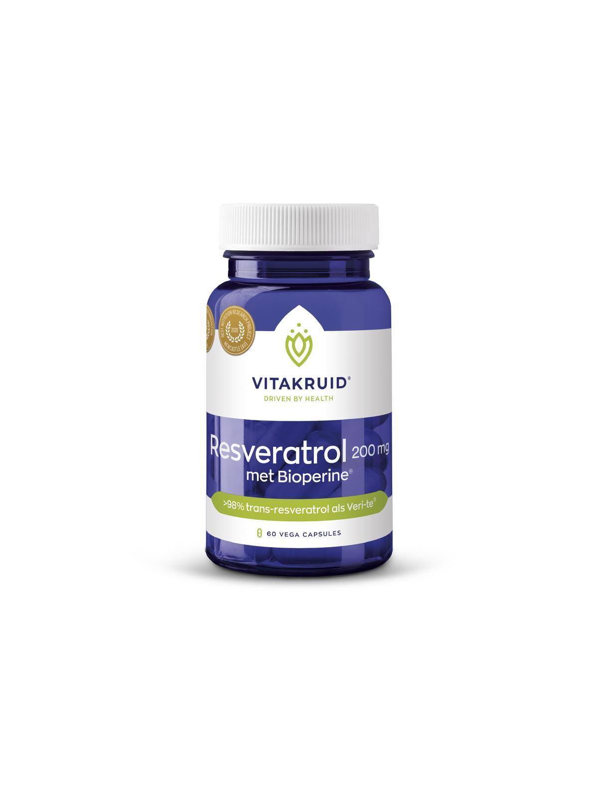 Resveratrol 200mg met bioperine