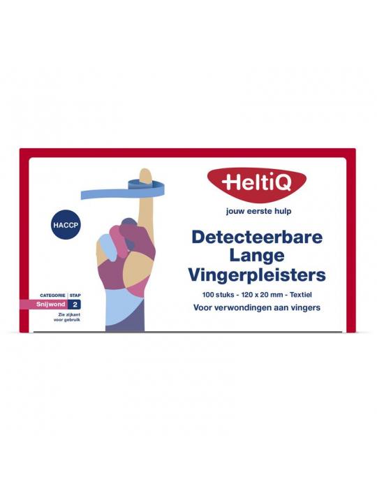 Detect vingerpleister lang textiel 120 x 20mm