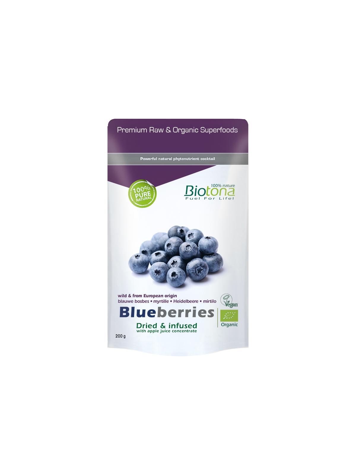 Blueberries dried infusion bio