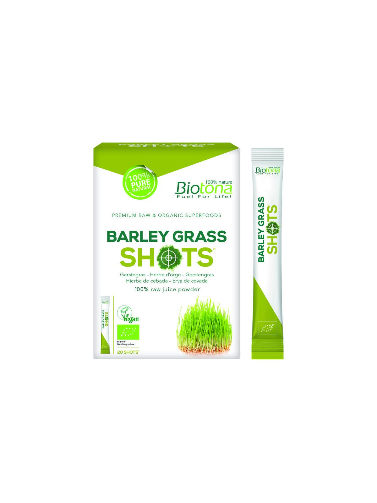 Barley grass raw shots 2.2 gram bio