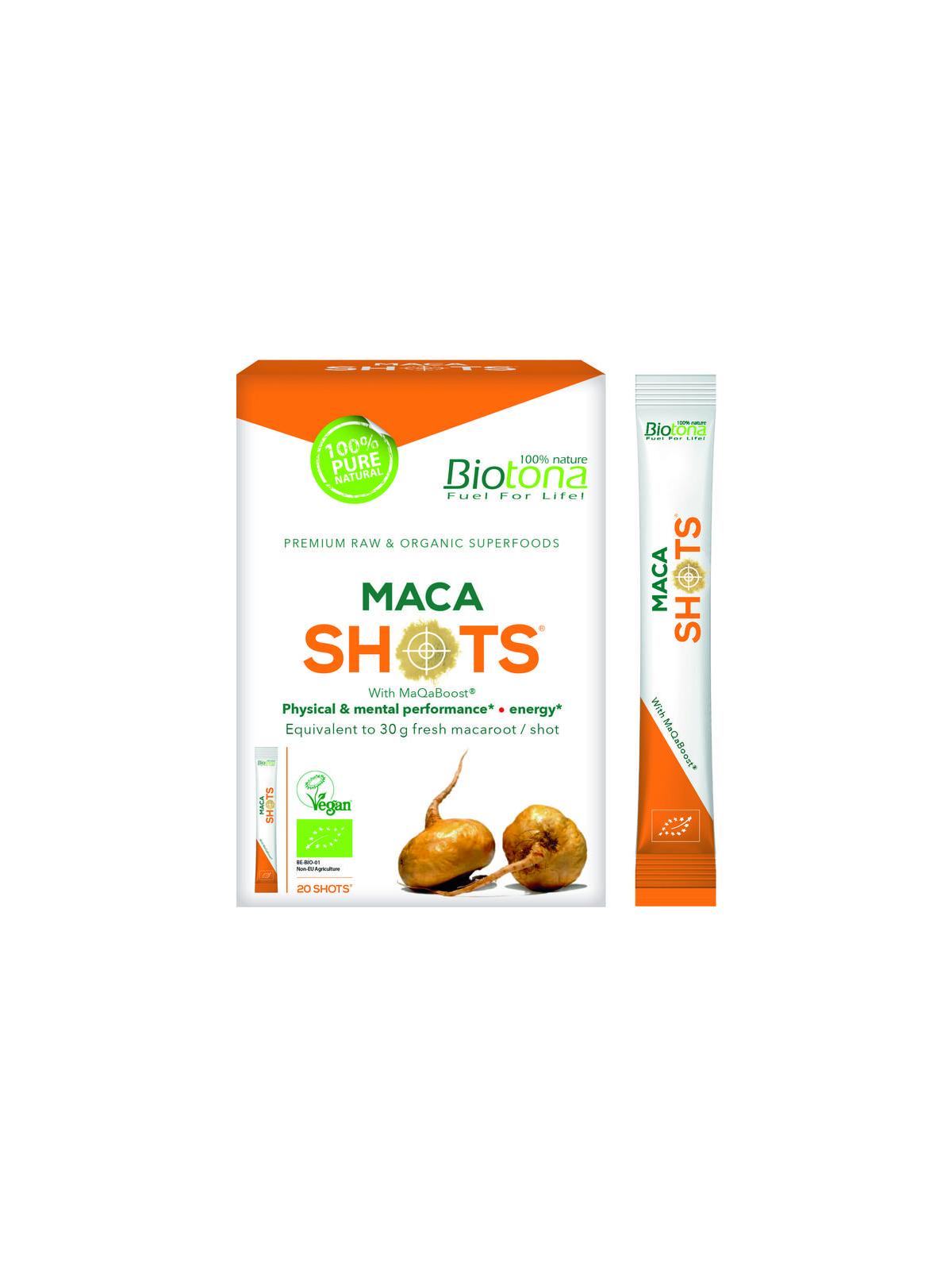 Maca shots 2.2 gram bio