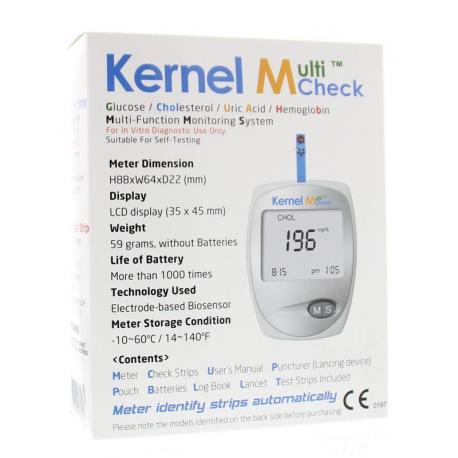 Multicheck glucose cholesterol meter