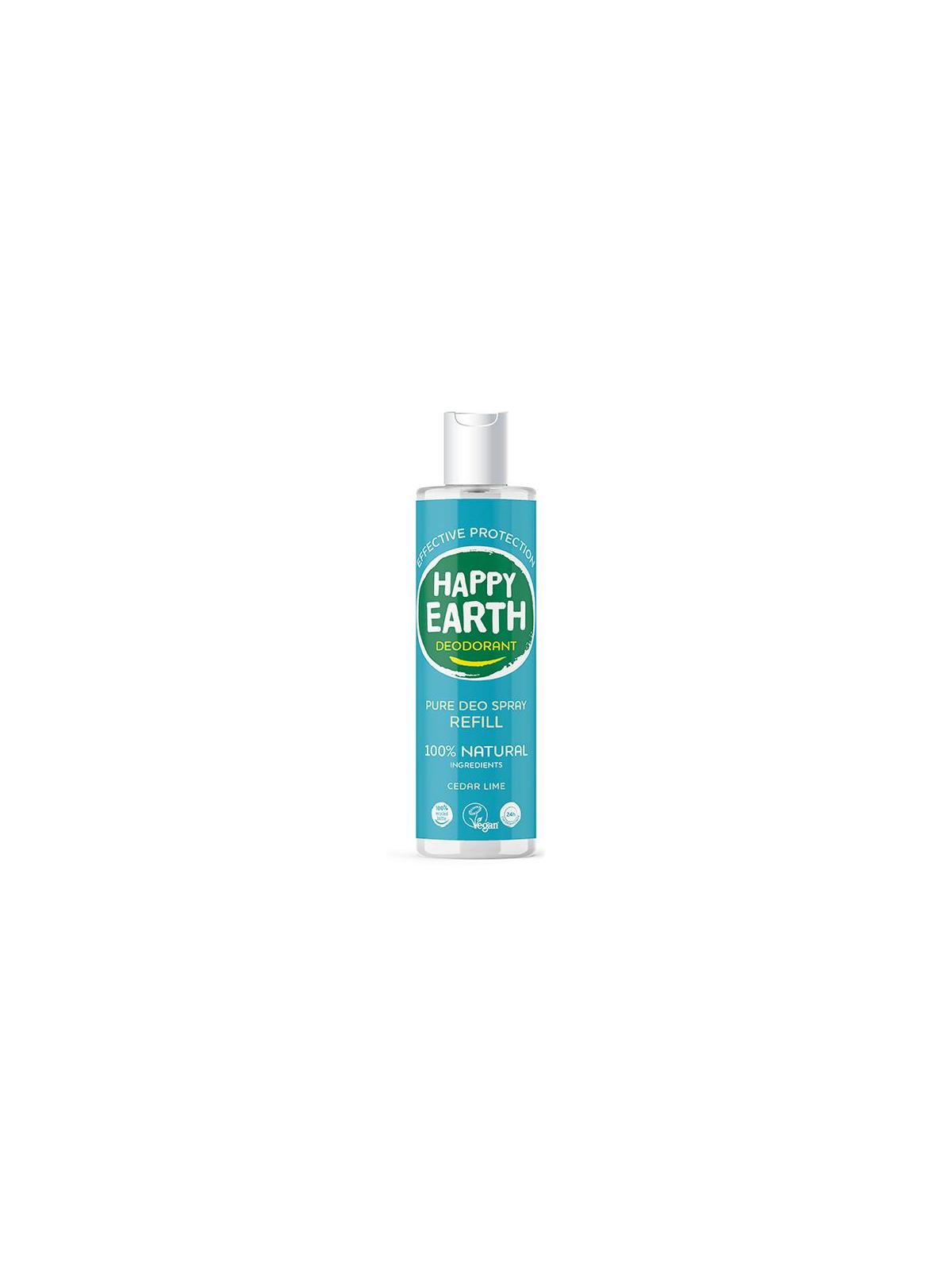 Pure deodorant spray ceder lime refill