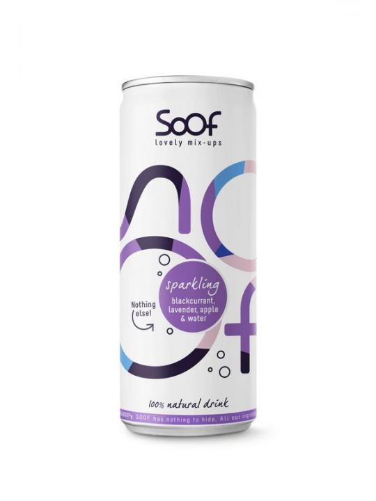 Sparkling zwarte bes lavendel & appel