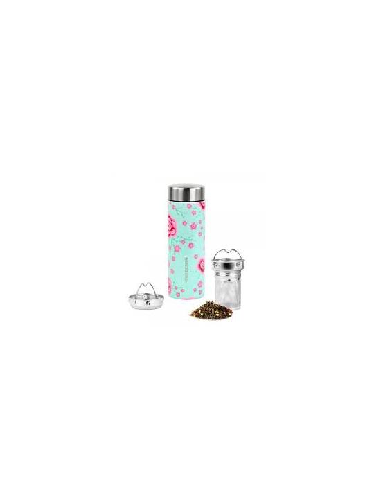 Drinkfles cherry blossom + theefilter iso 350ml