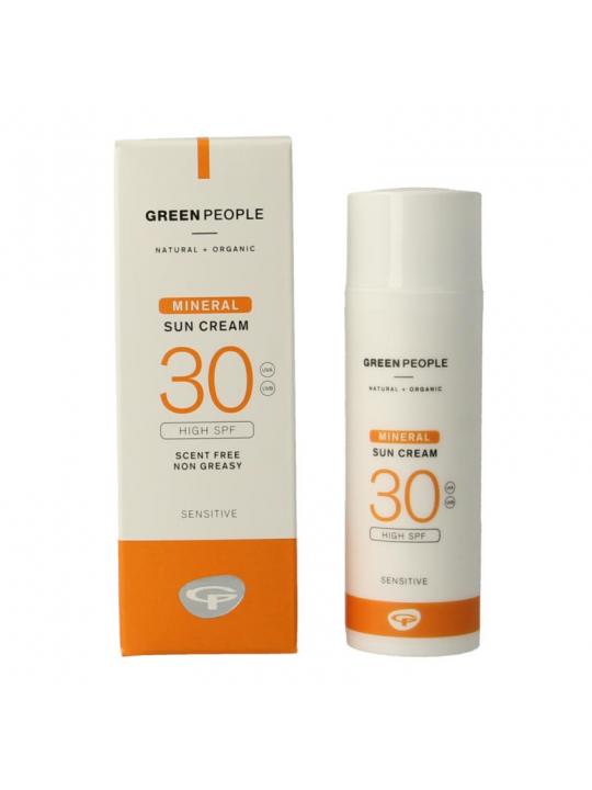 Suncream scent free mineral SPF30