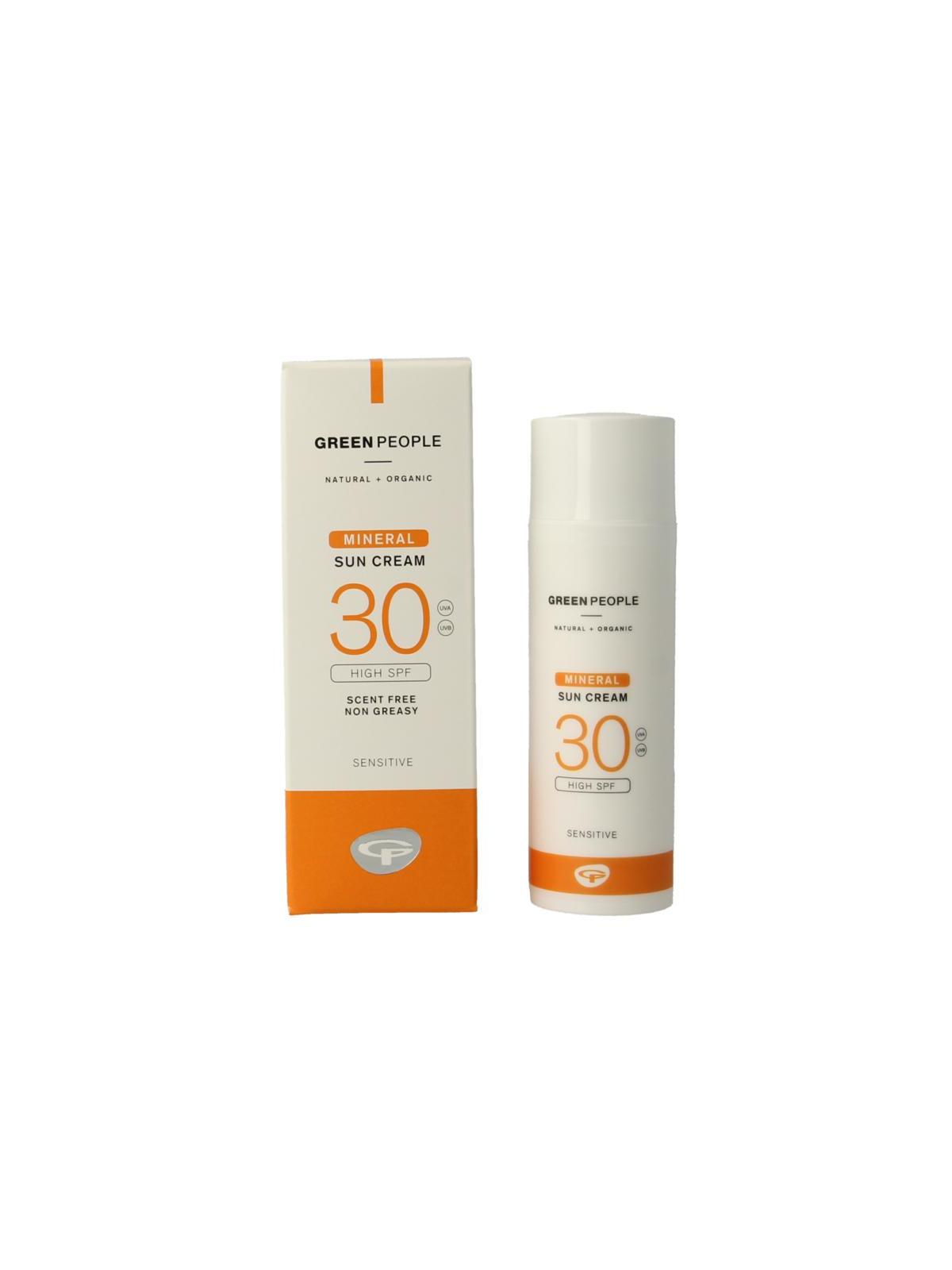 Suncream scent free mineral SPF30