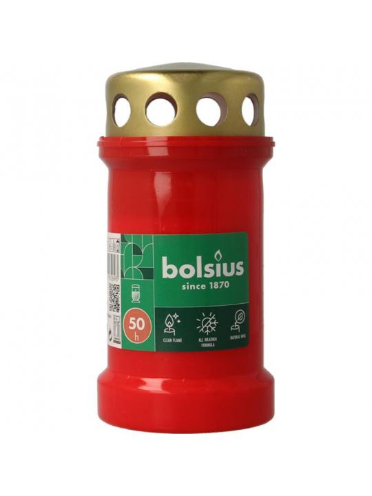 Herdenkingslicht nr3 rood met deksel