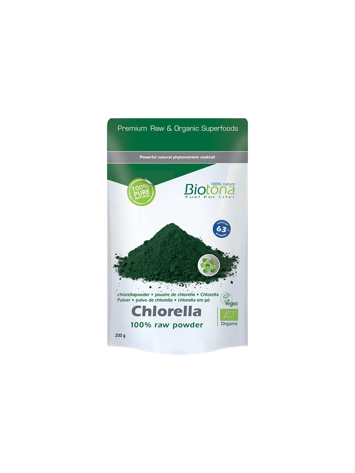 Chlorella & spirulina raw powder bio