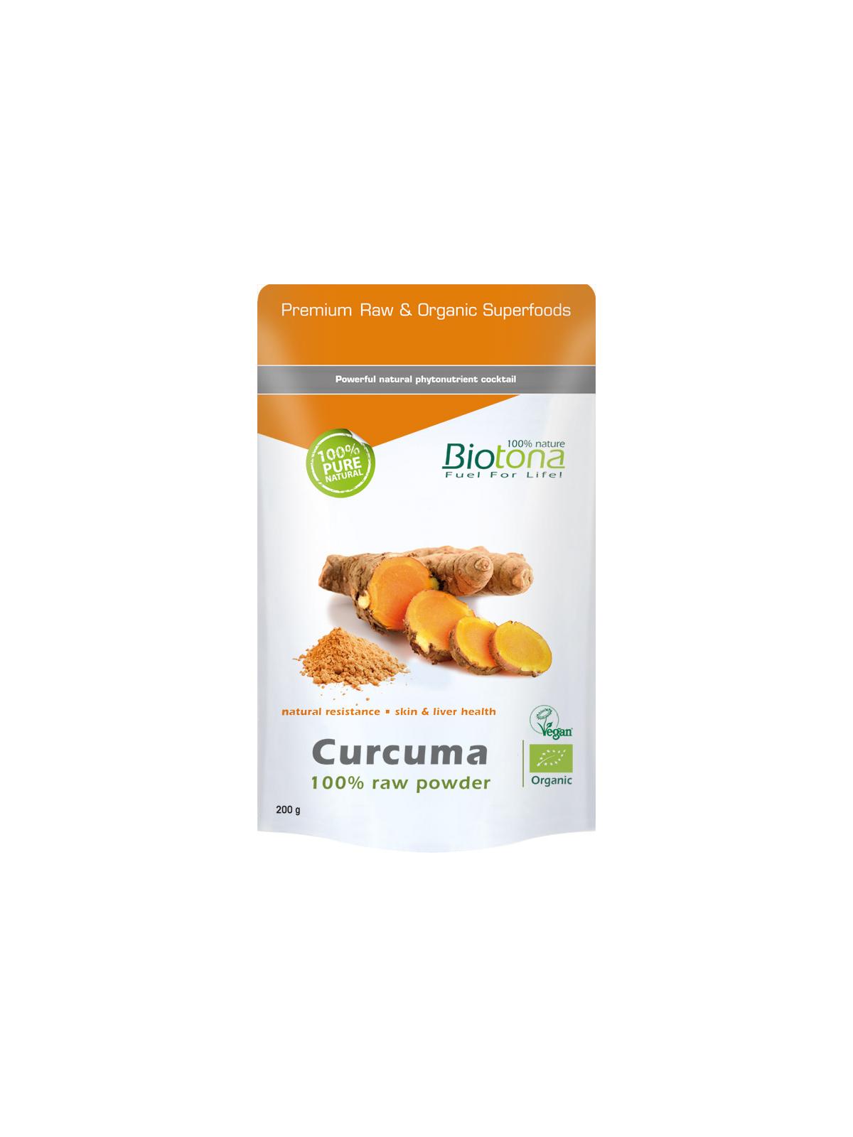 Curcuma raw powder bio