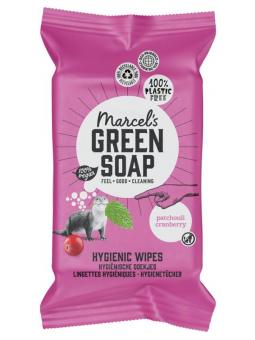 Cleansing wipes patchouli & cranberry