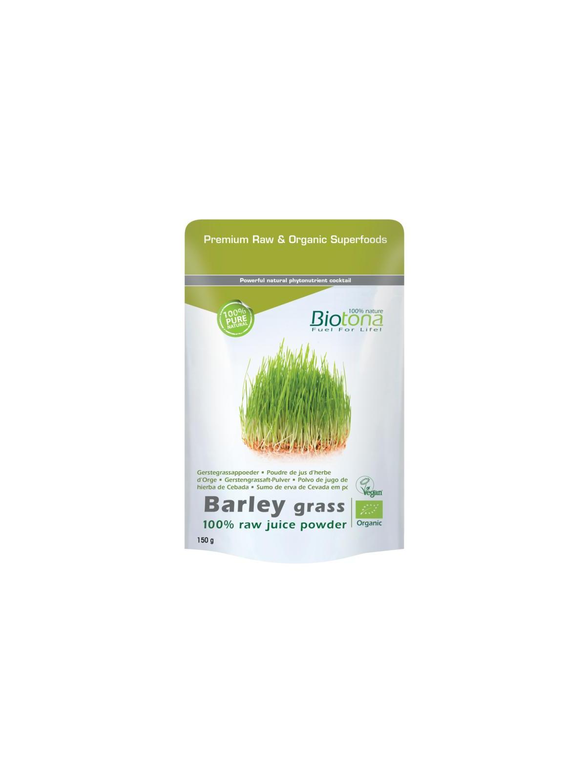 Barley grass raw juice powder bio