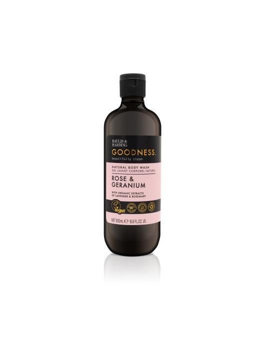 Body wash goodness rose & geranium