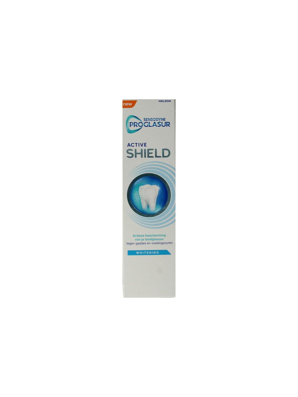 Tandpasta proglasur active shield whitening