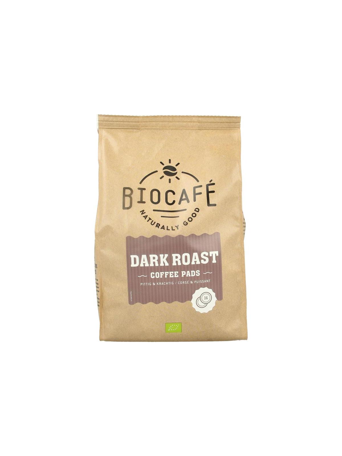 Coffee pads dark roast bio