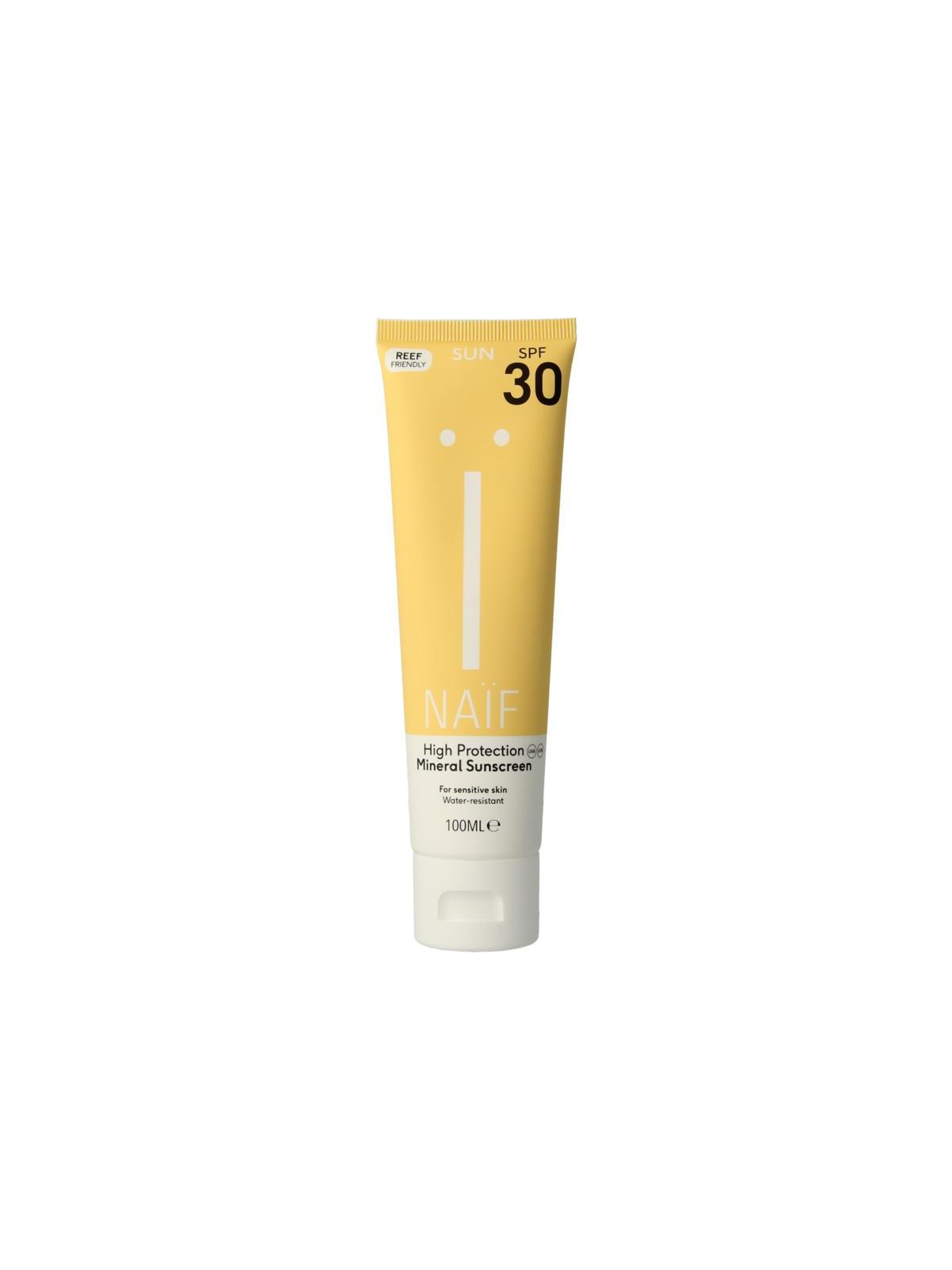 High protection mineral sunscreen SPF30