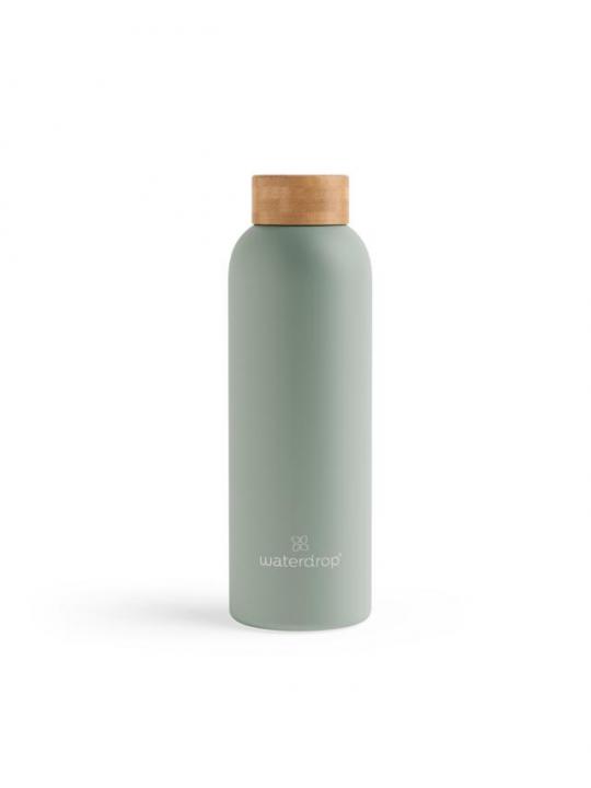 Roestvrijstalen drinkfles pastel olive matt 600ml