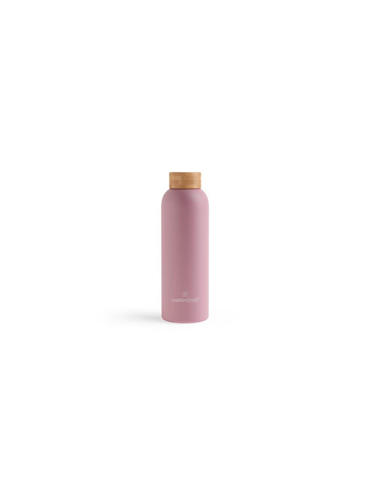 Roestvrijstalen drinkfles pastel pink matt 600ml