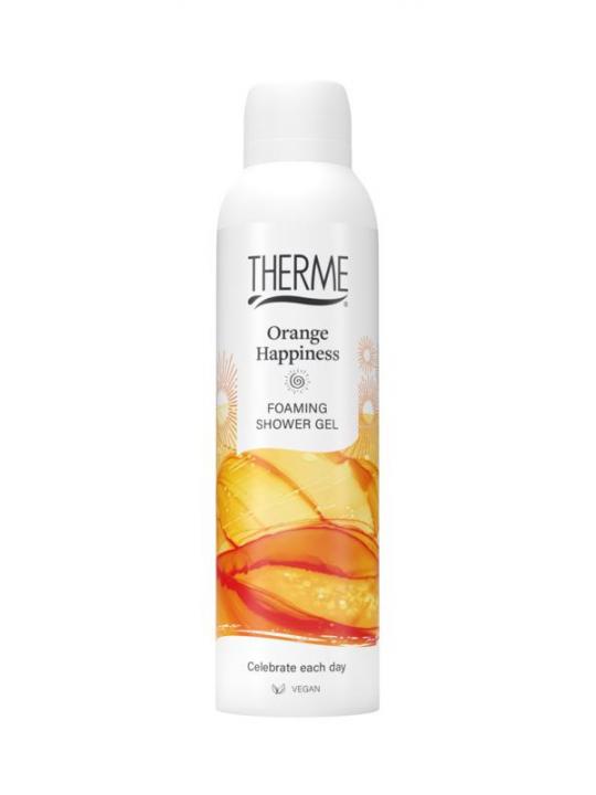 Orange happiness foaming shower gel