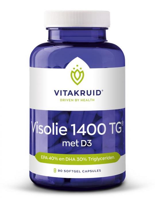 Visolie 1400 + D3 triglyceriden EPA 40% DHA 30%