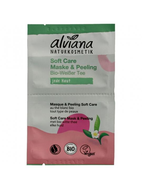 Soft care mask & peeling met biologisch witte thee