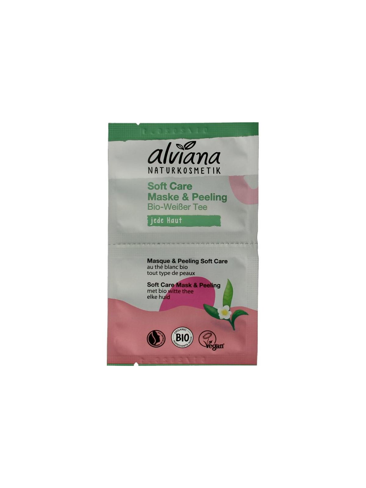 Soft care mask & peeling met biologisch witte thee