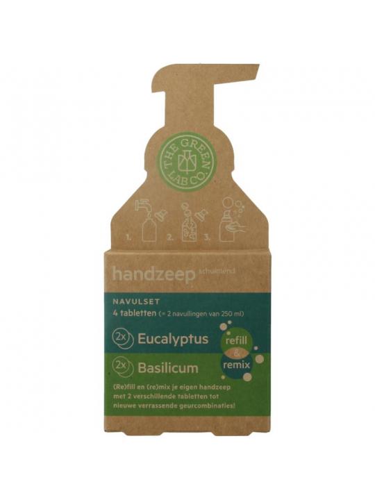 Handzeep navulset eucalyptus & basilicum