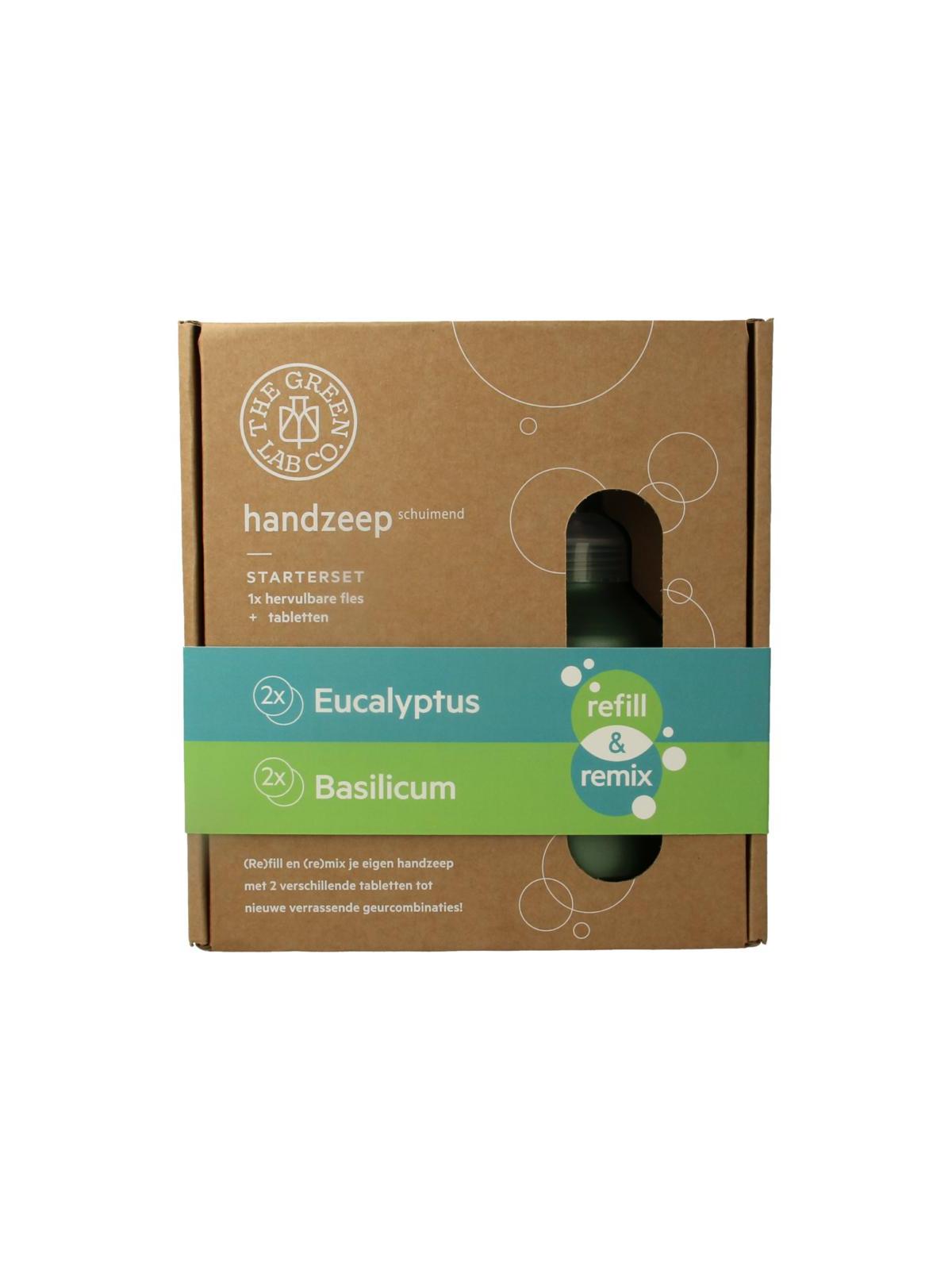 Handzeep premium starterset eucalyptus & basilicum