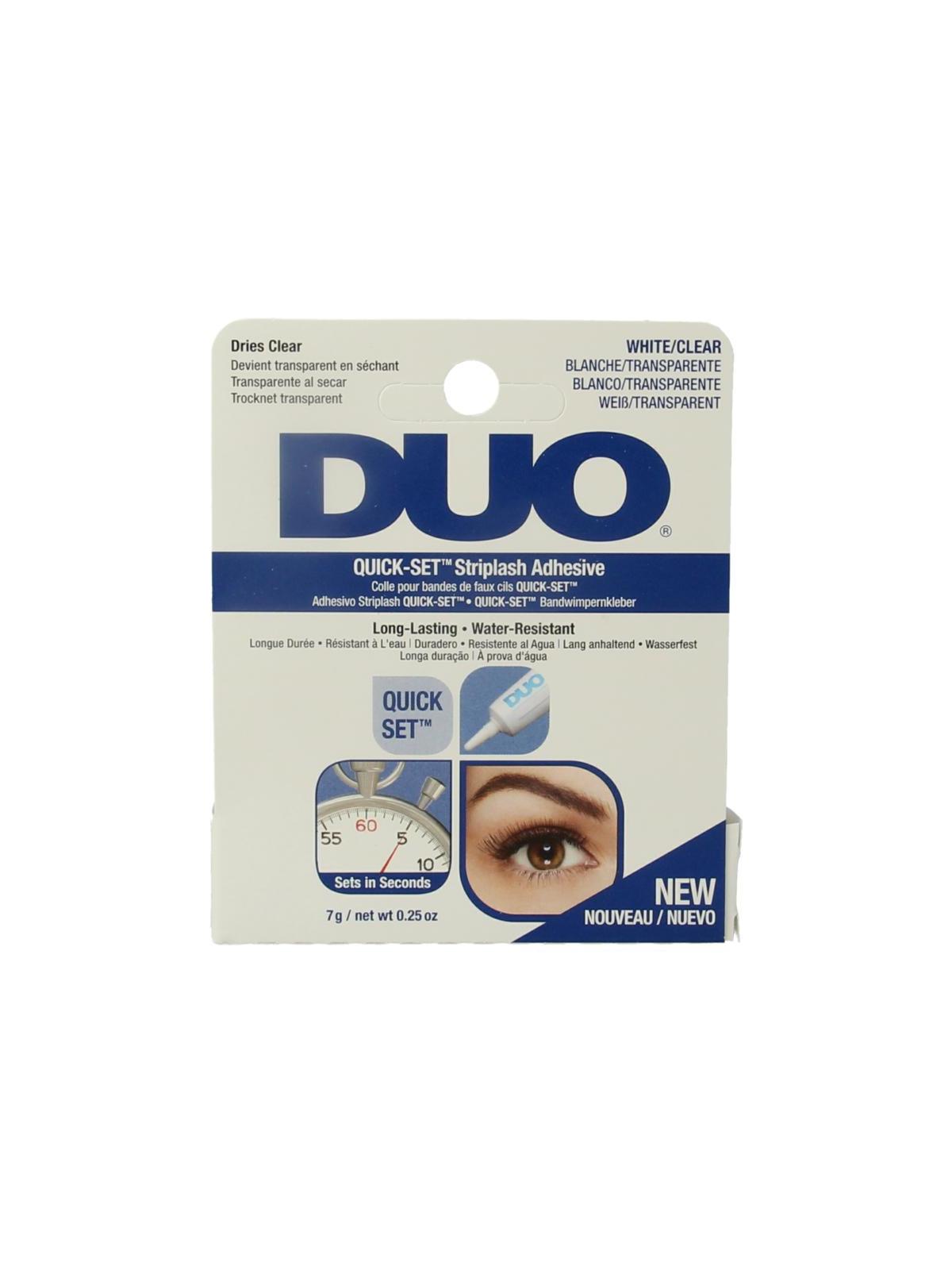 Quickset striplash adhesive white/clear