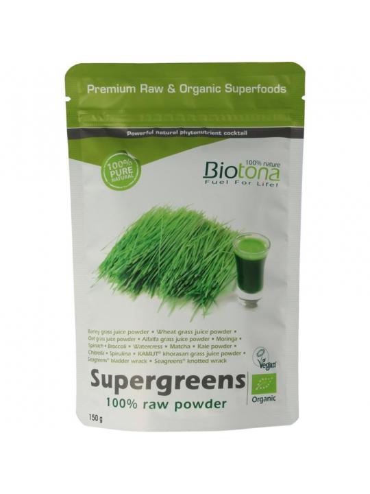 Supergreens raw powder bio