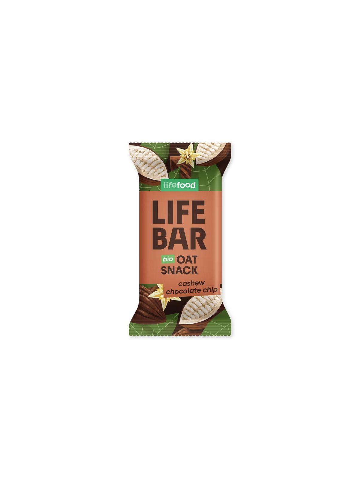 Lifebar oatsnack chocolate chip bio
