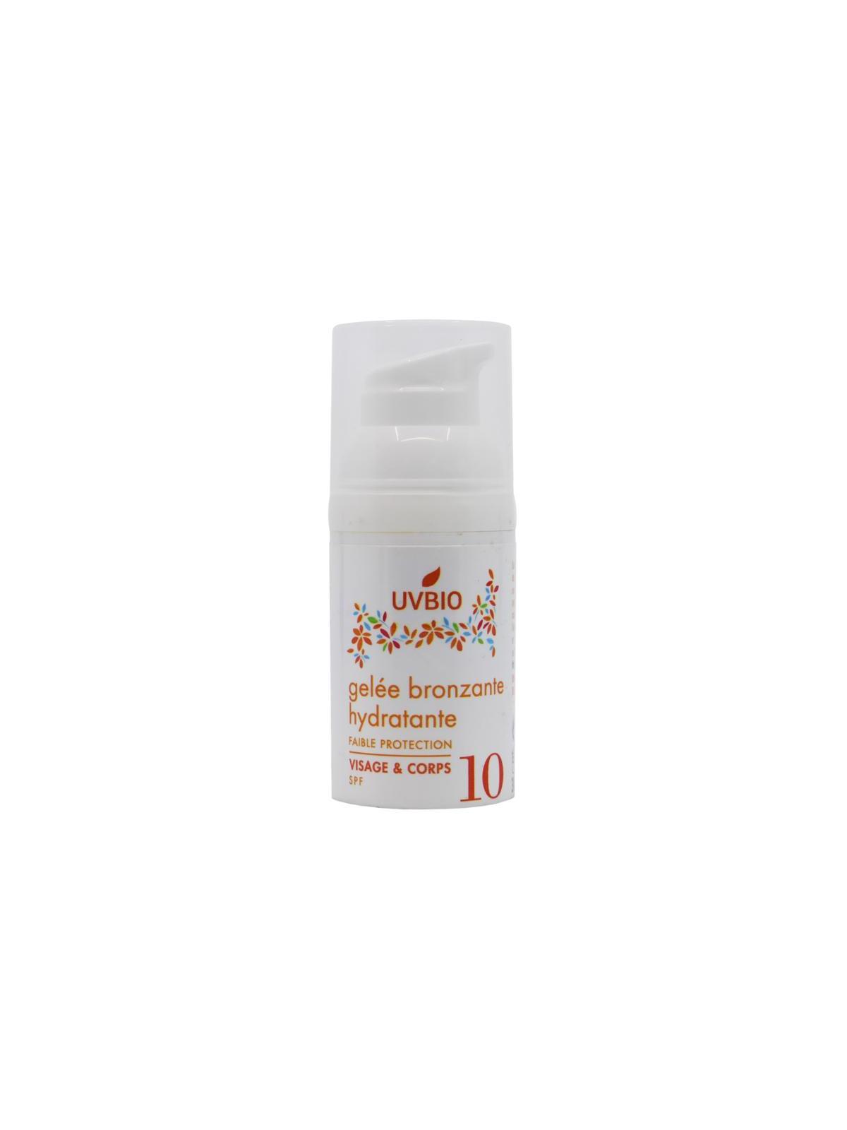 Moisturizing tanning gel bio SPF10