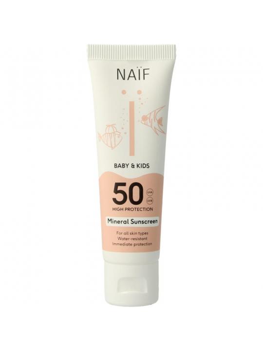 Zon baby & kids creme SPF50