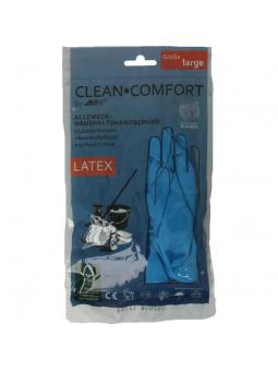 Huishoudhandschoen blauw maat L