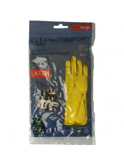 Huishoudhandschoen geel maat L