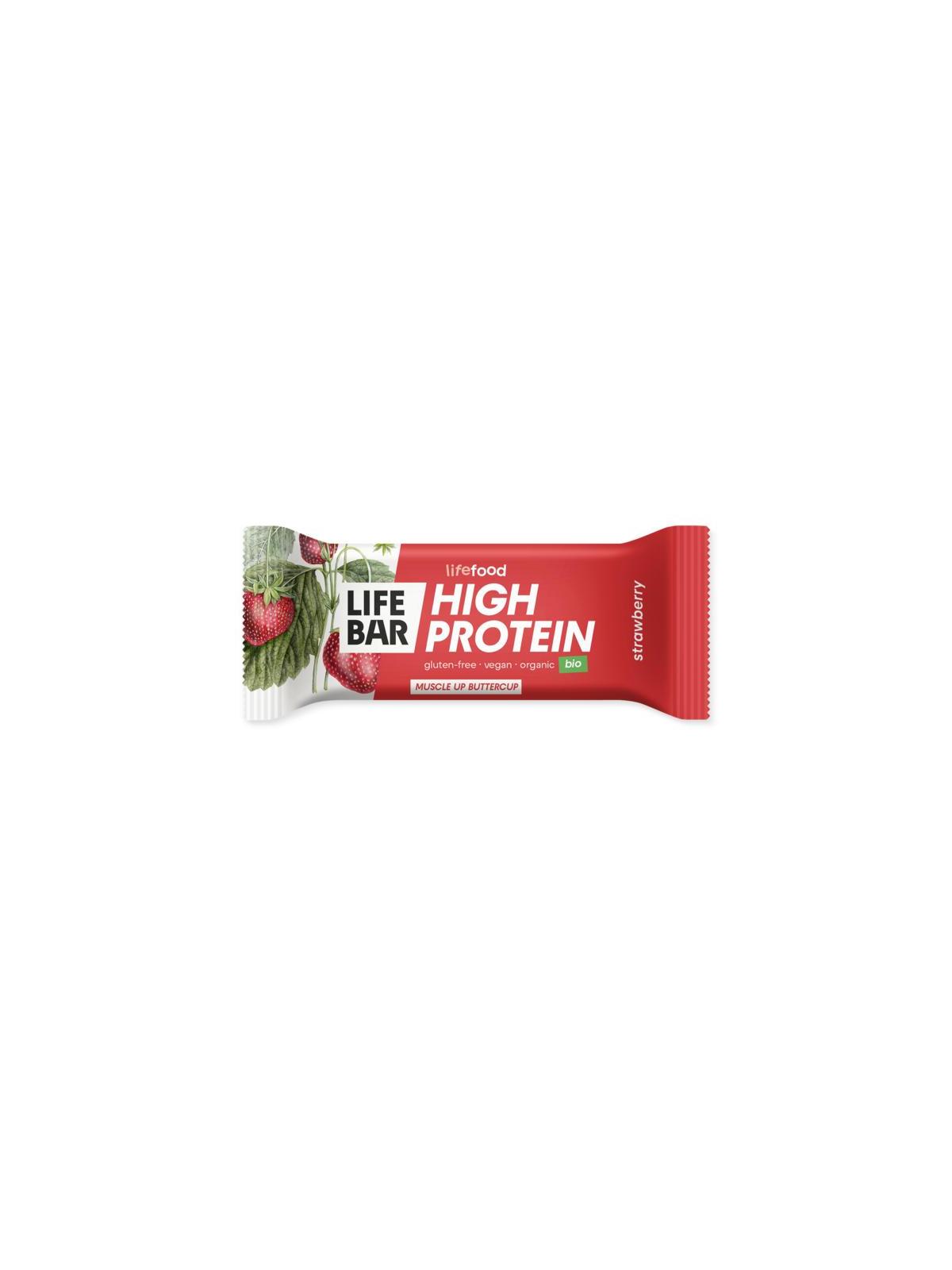 Lifebar proteine aardbei bio