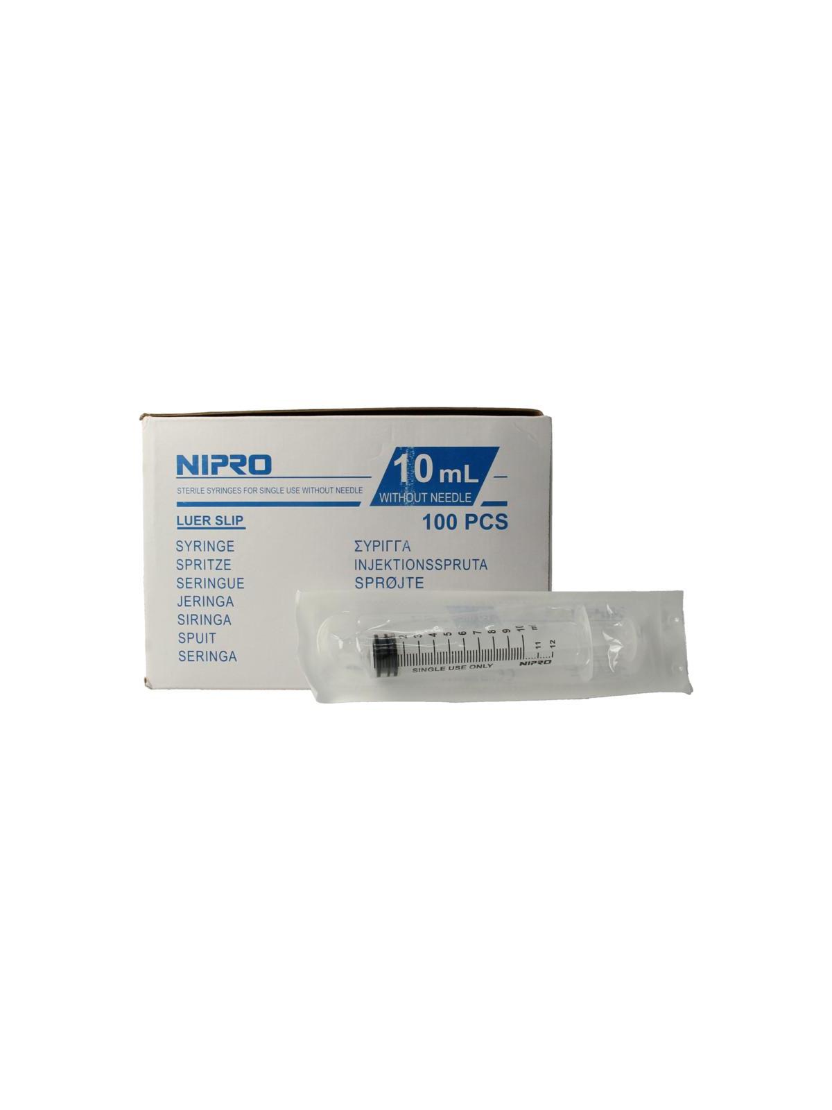 Injectiespuit luer 10ml 3-delig