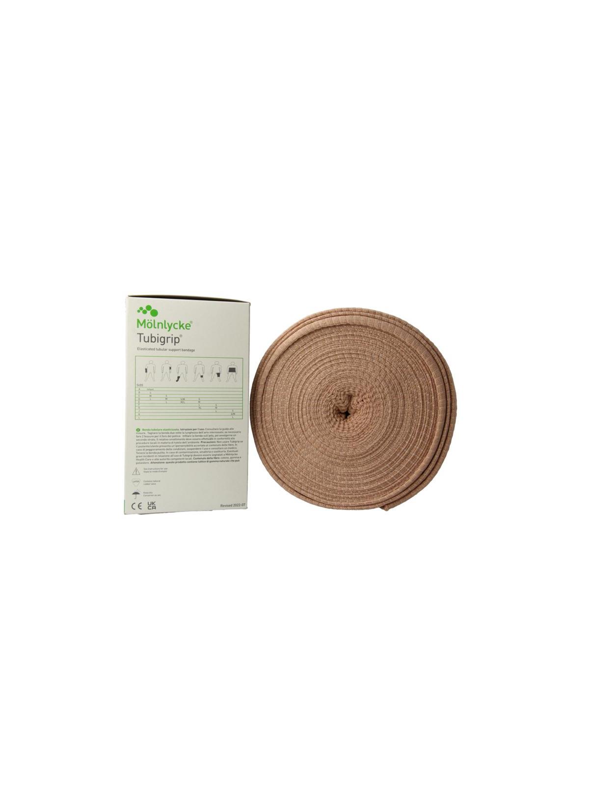 Elastisch buisverband 10m x 8.75cm huidskleur