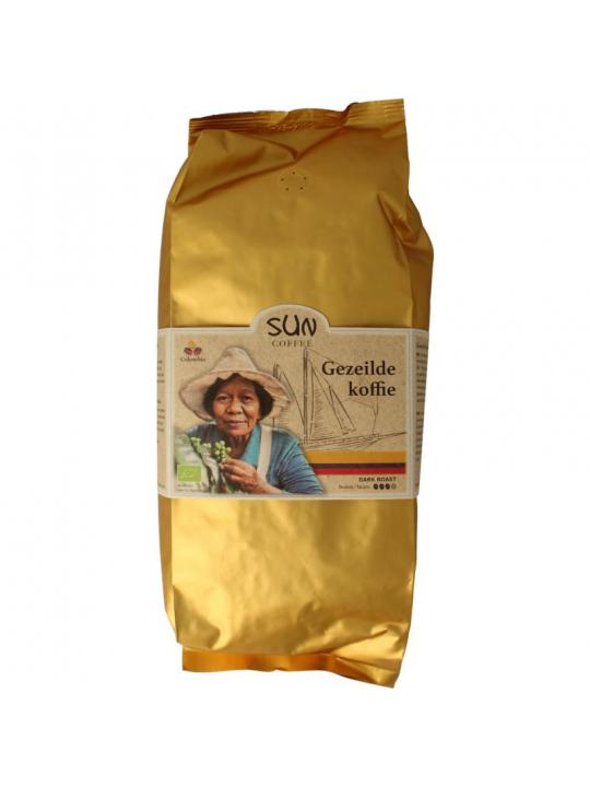 Gezeilde koffiebonen dark roast