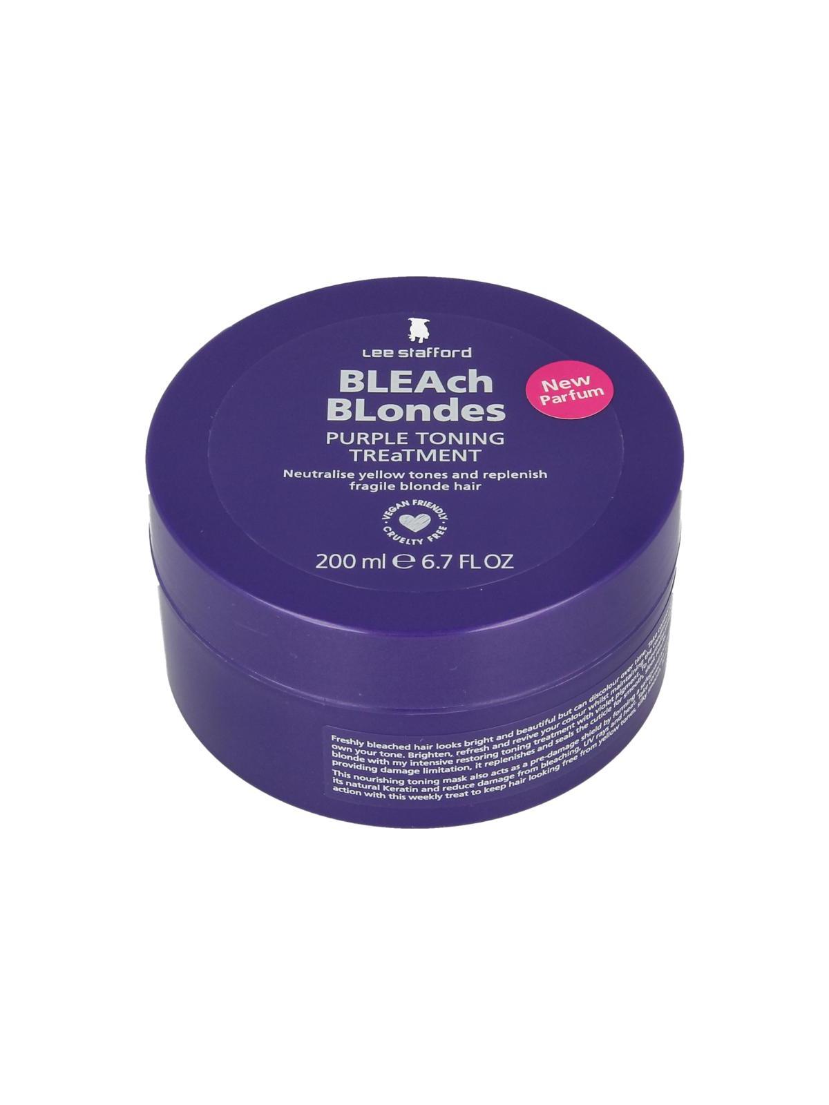 Bleach blondes purple toning mask